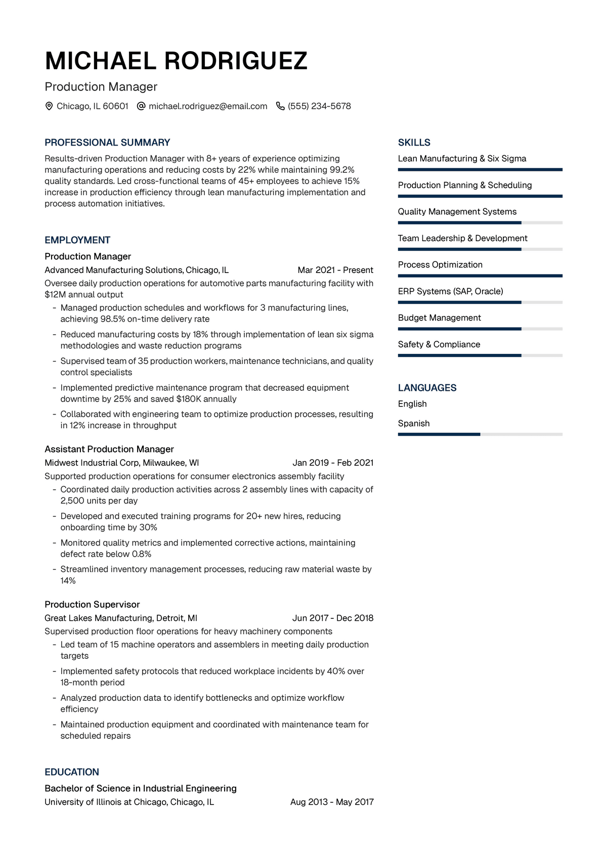 Production Manager