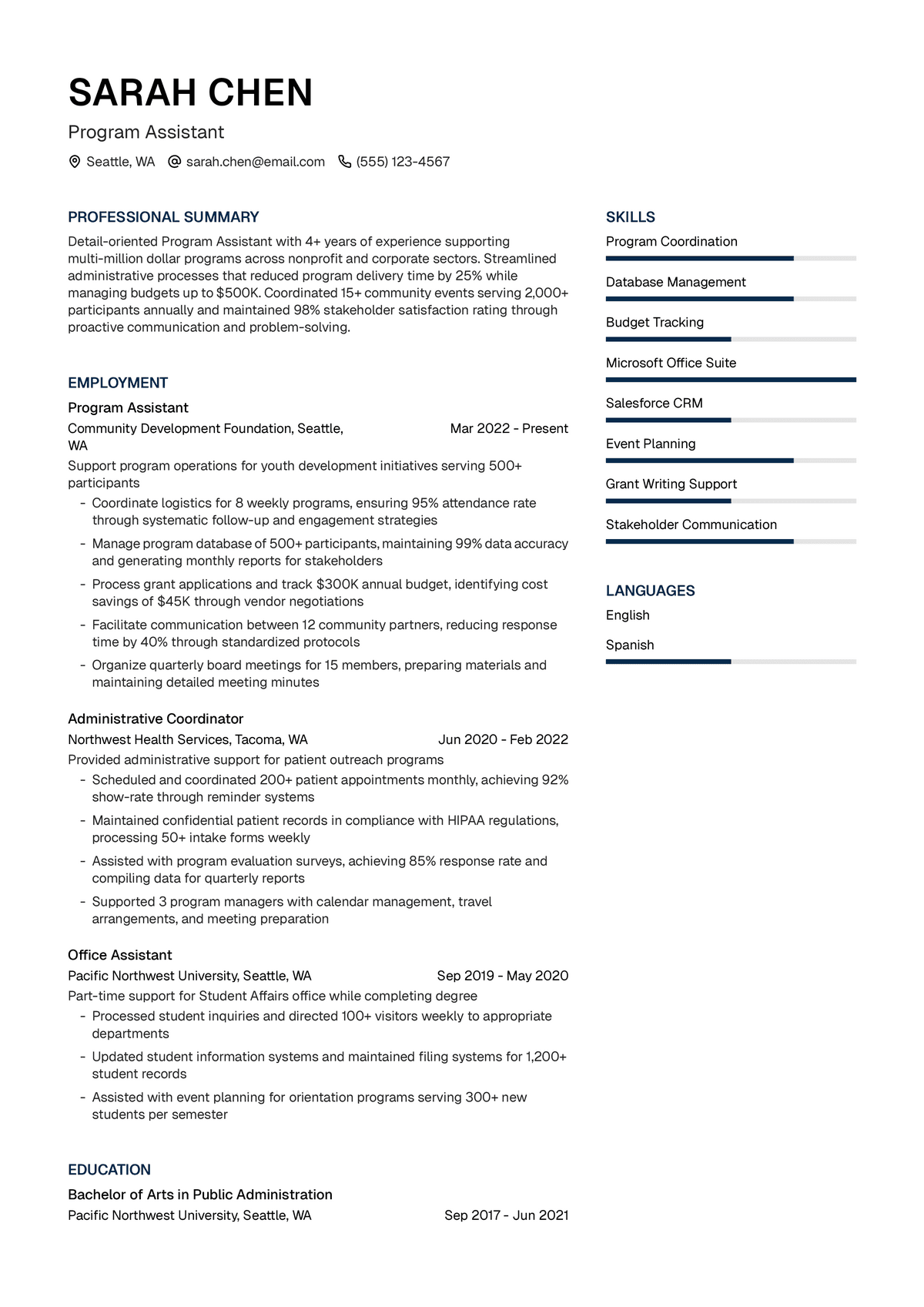 Program Assistant