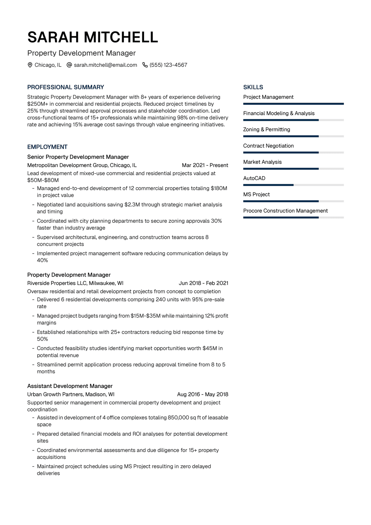 Property Development Manager