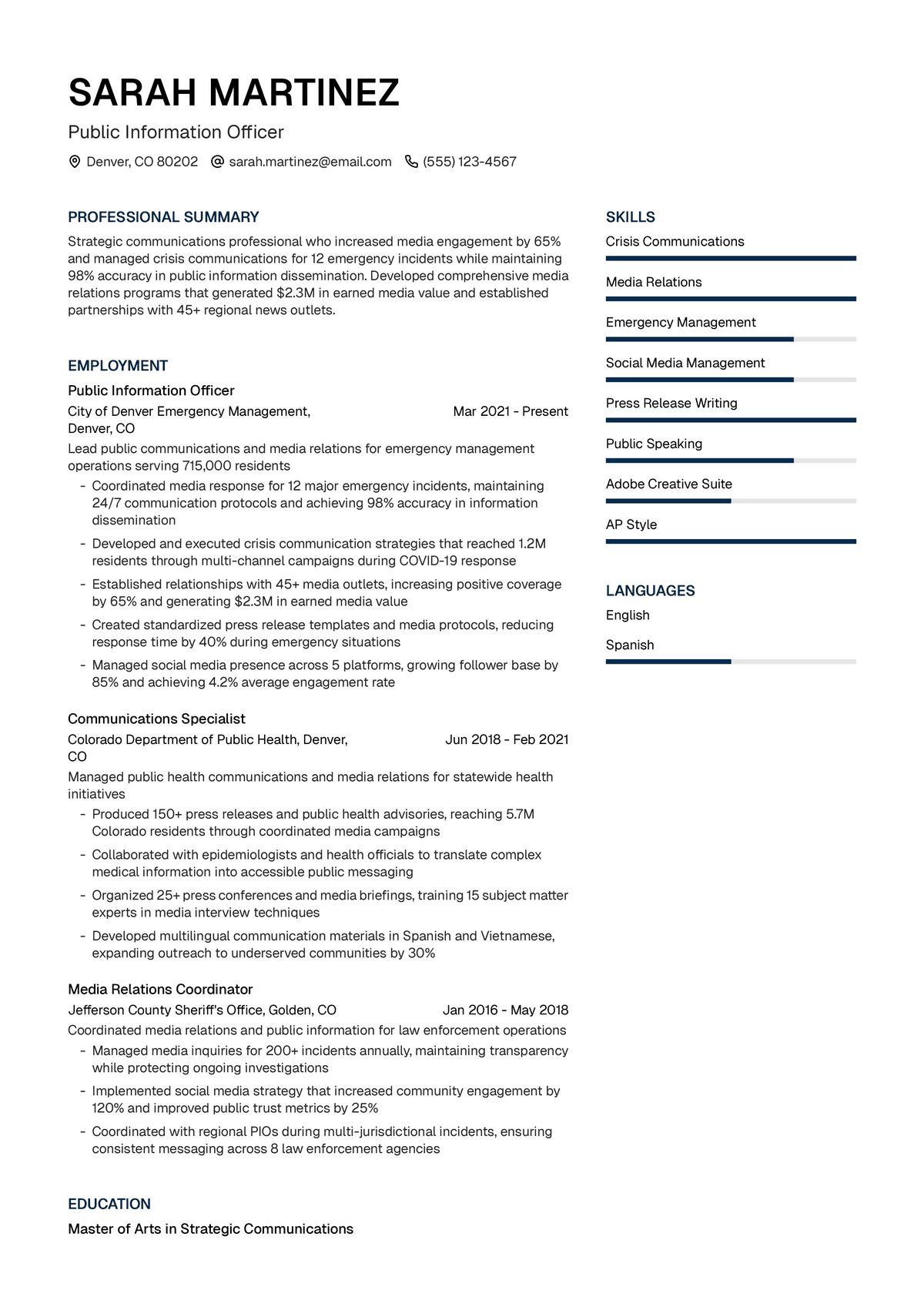 Public Information Officer