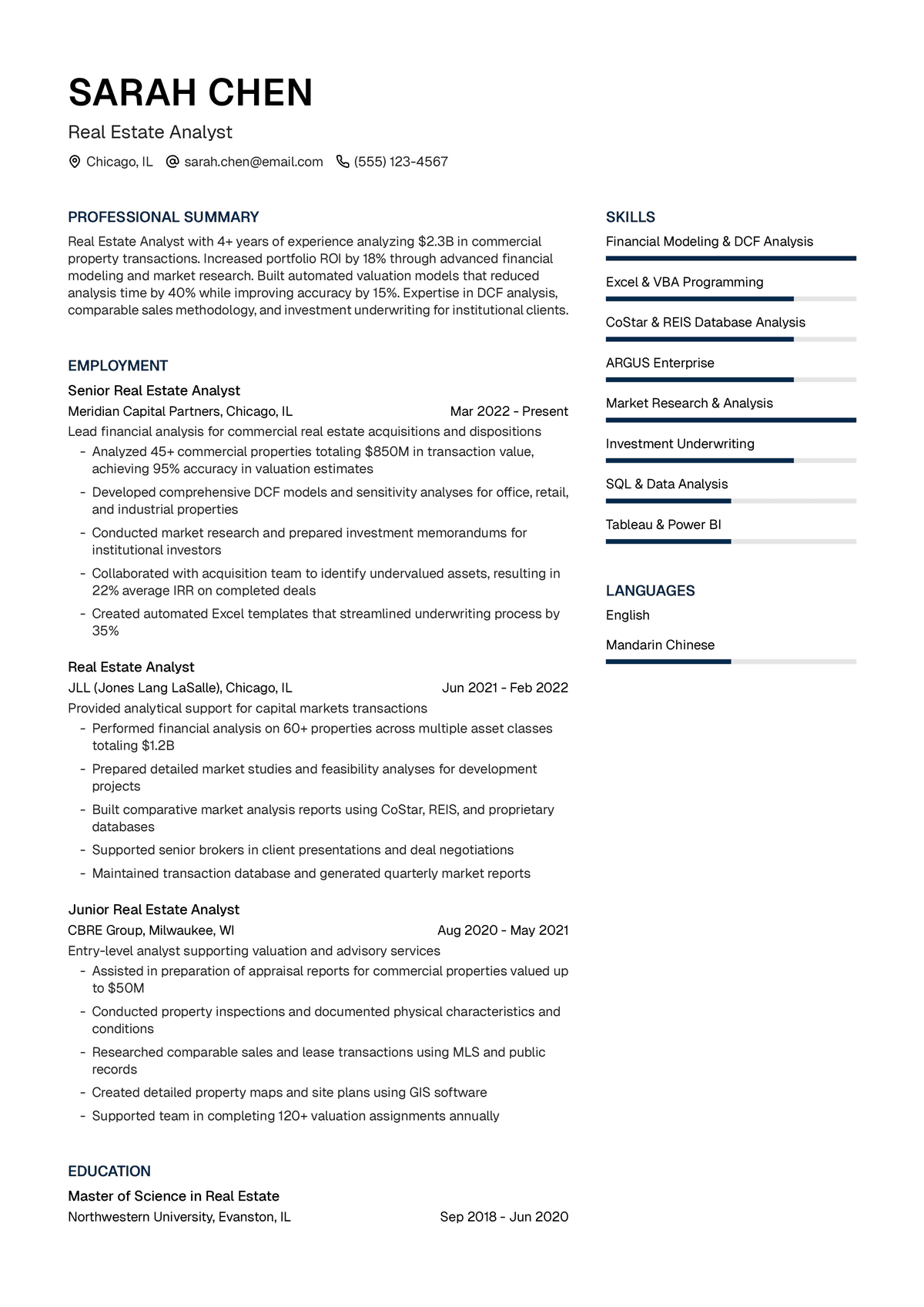 Real Estate Analyst