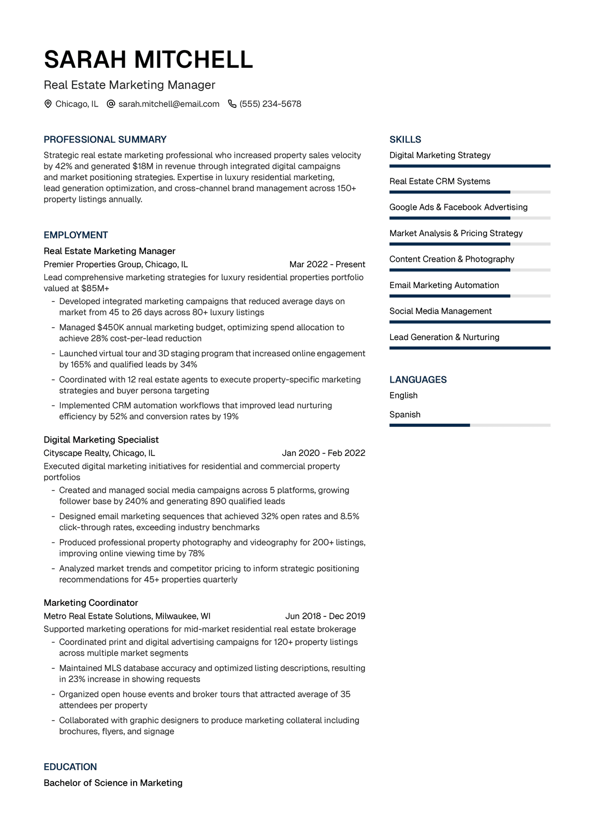 Real Estate Marketing Manager