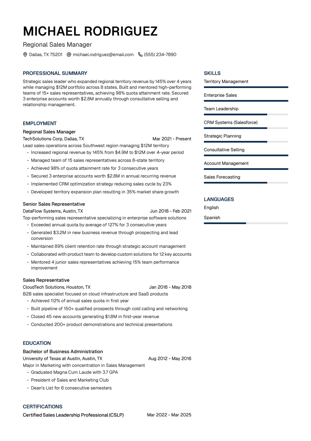 Regional Sales Manager