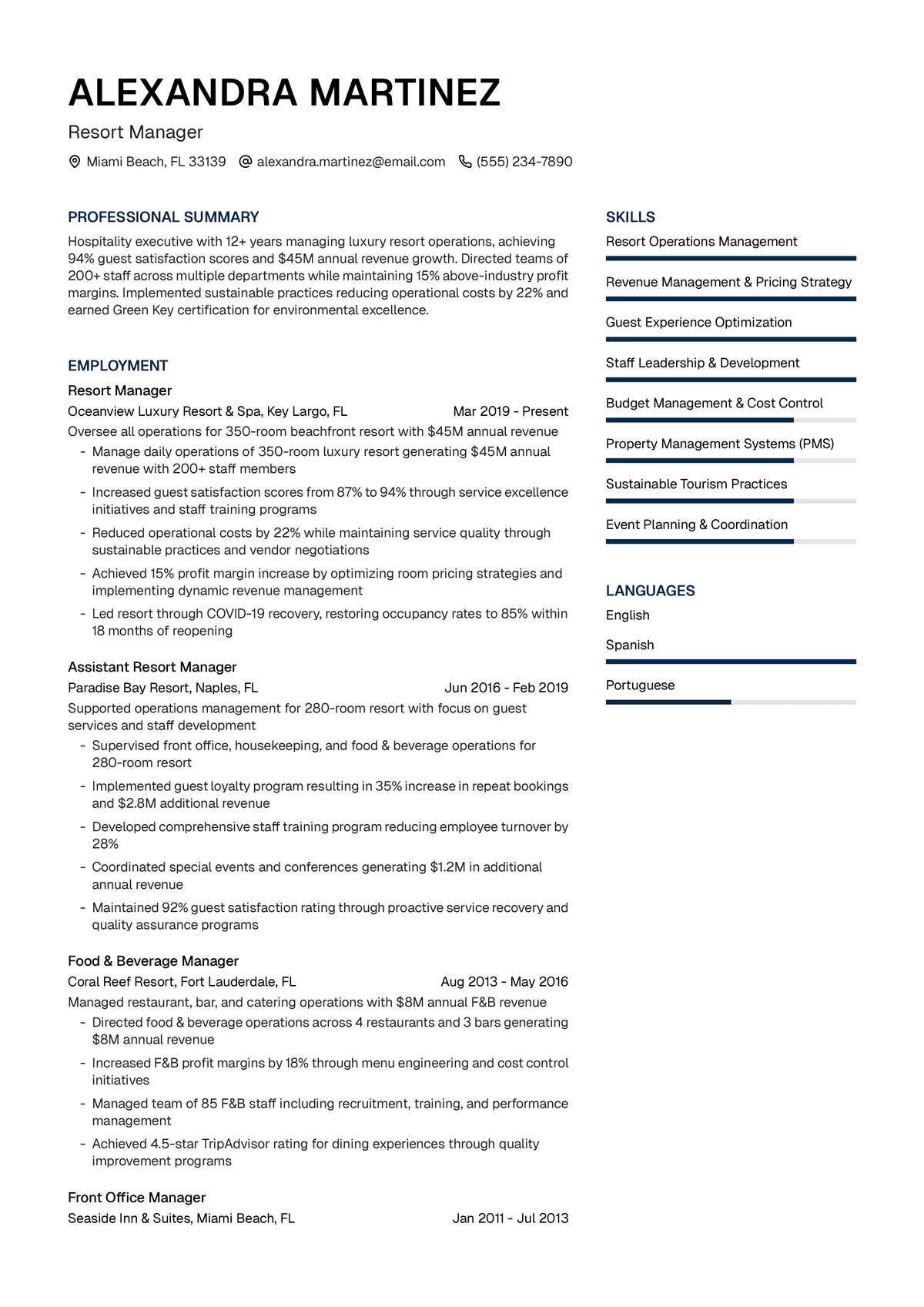 Resort Manager