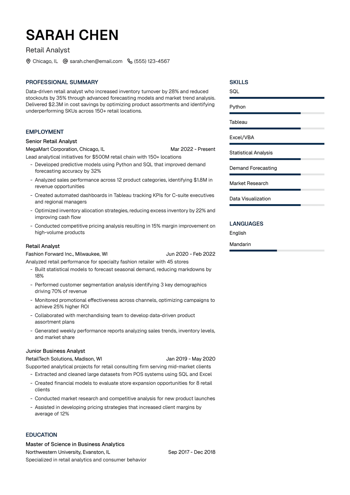 Retail Analyst