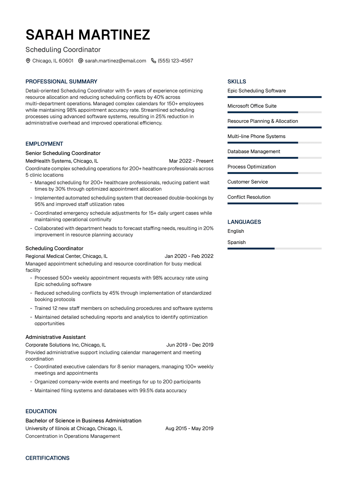 Scheduling Coordinator