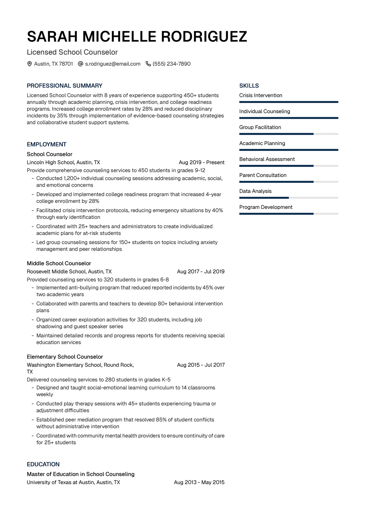 School Counselor
