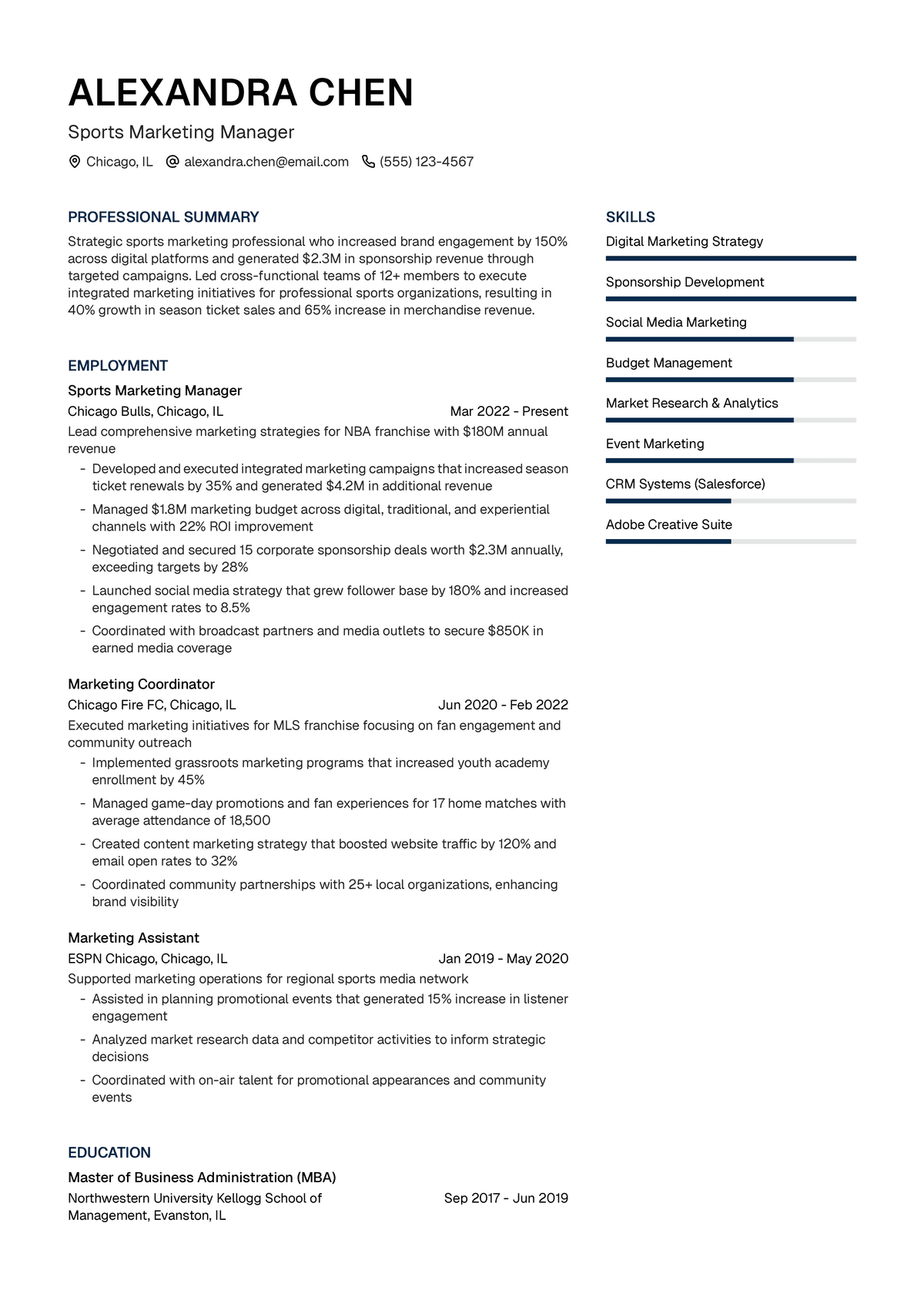 Sports Marketing Manager