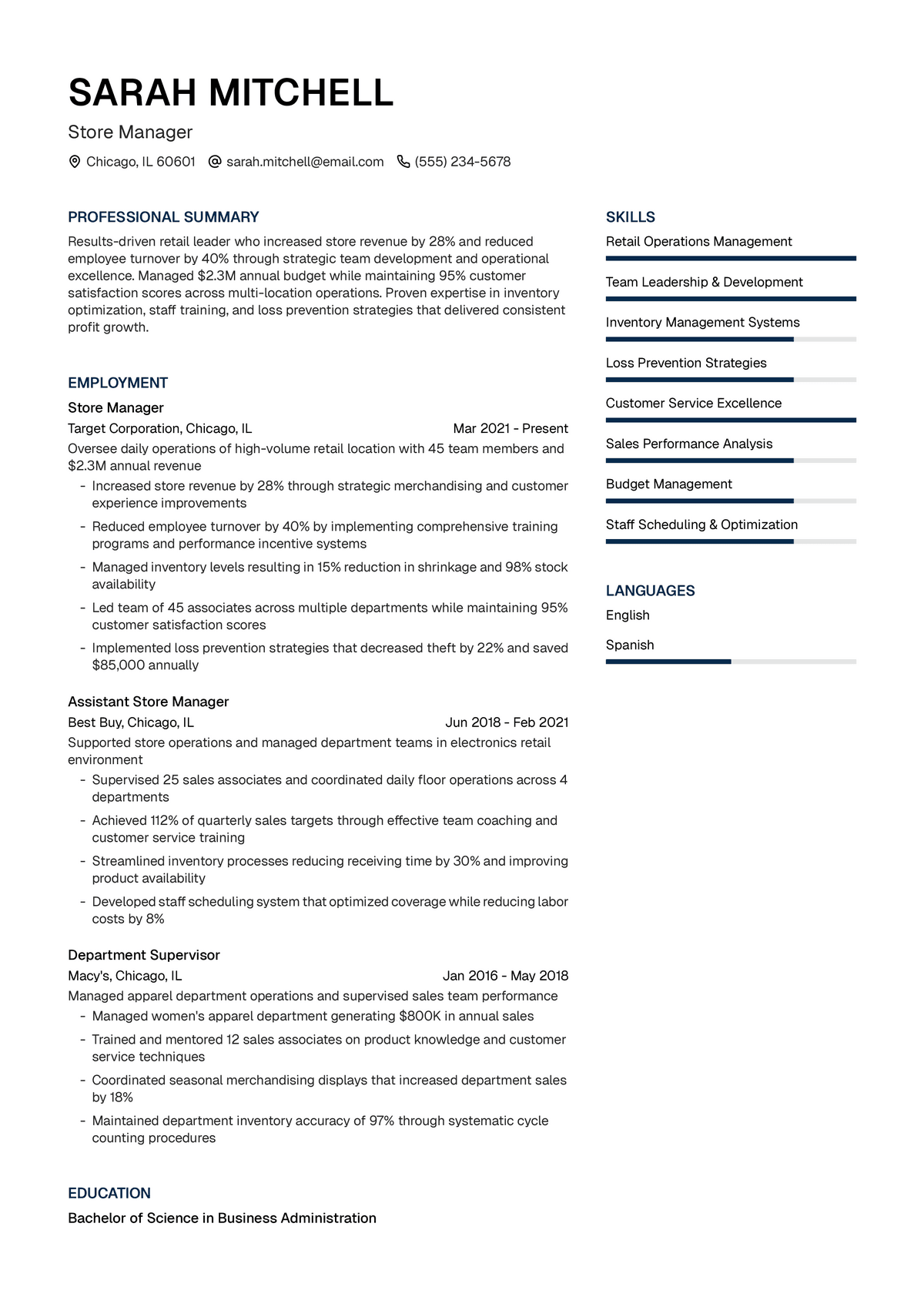 Store Manager
