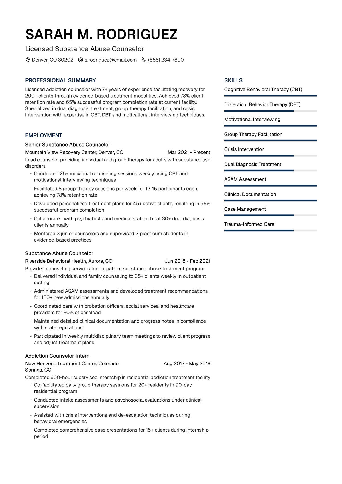 Substance Abuse Counselor