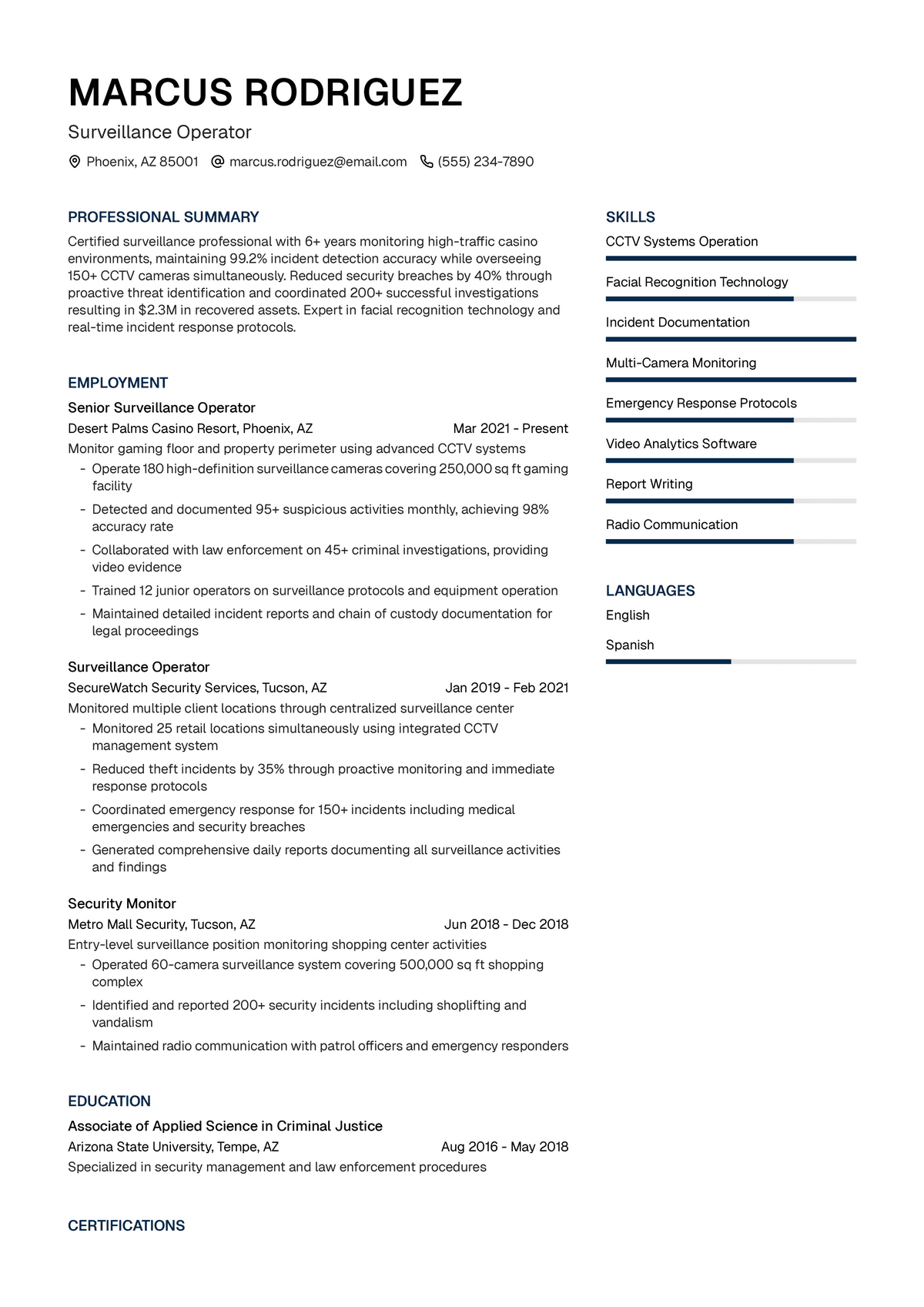 Surveillance Operator