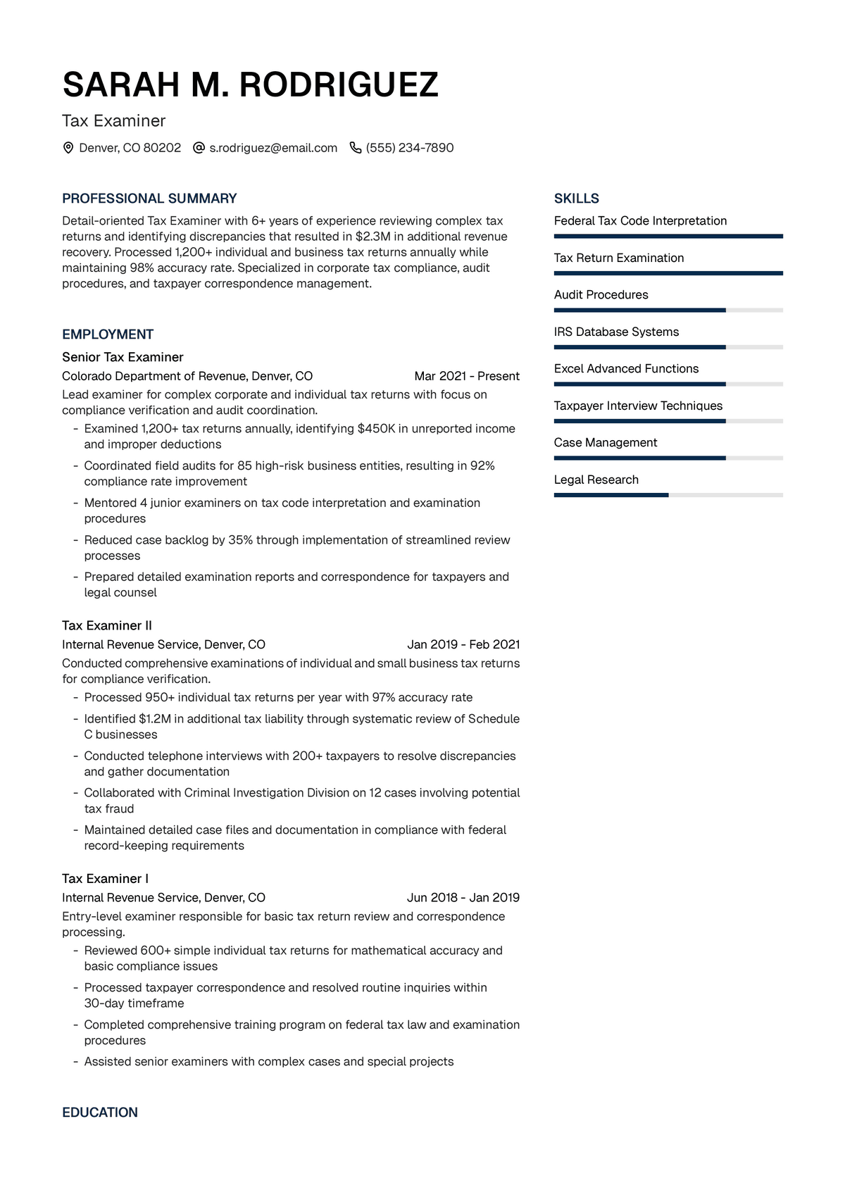 Tax Examiner