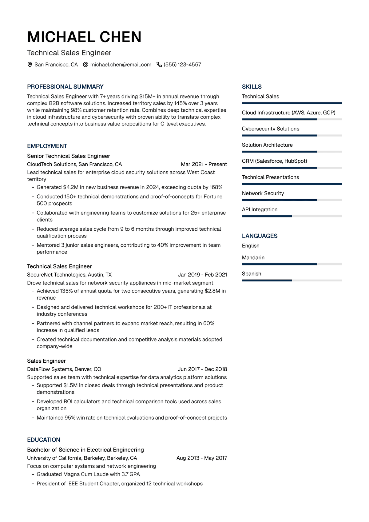 Technical Sales Engineer