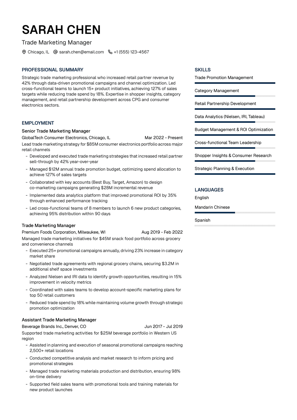 Trade Marketing Manager