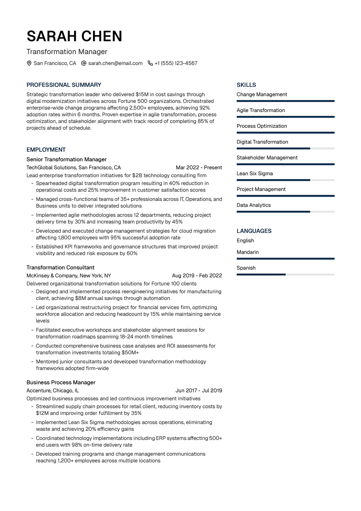 Transformation Manager