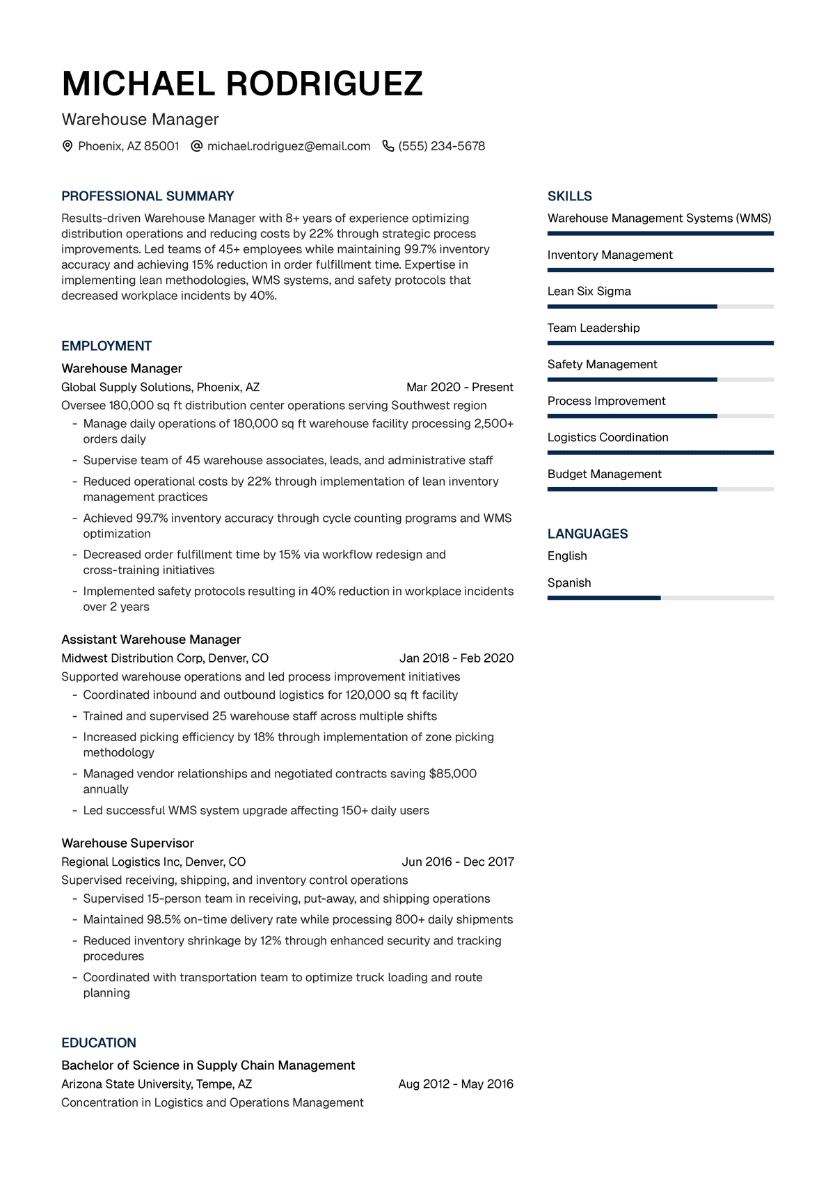 Warehouse Manager