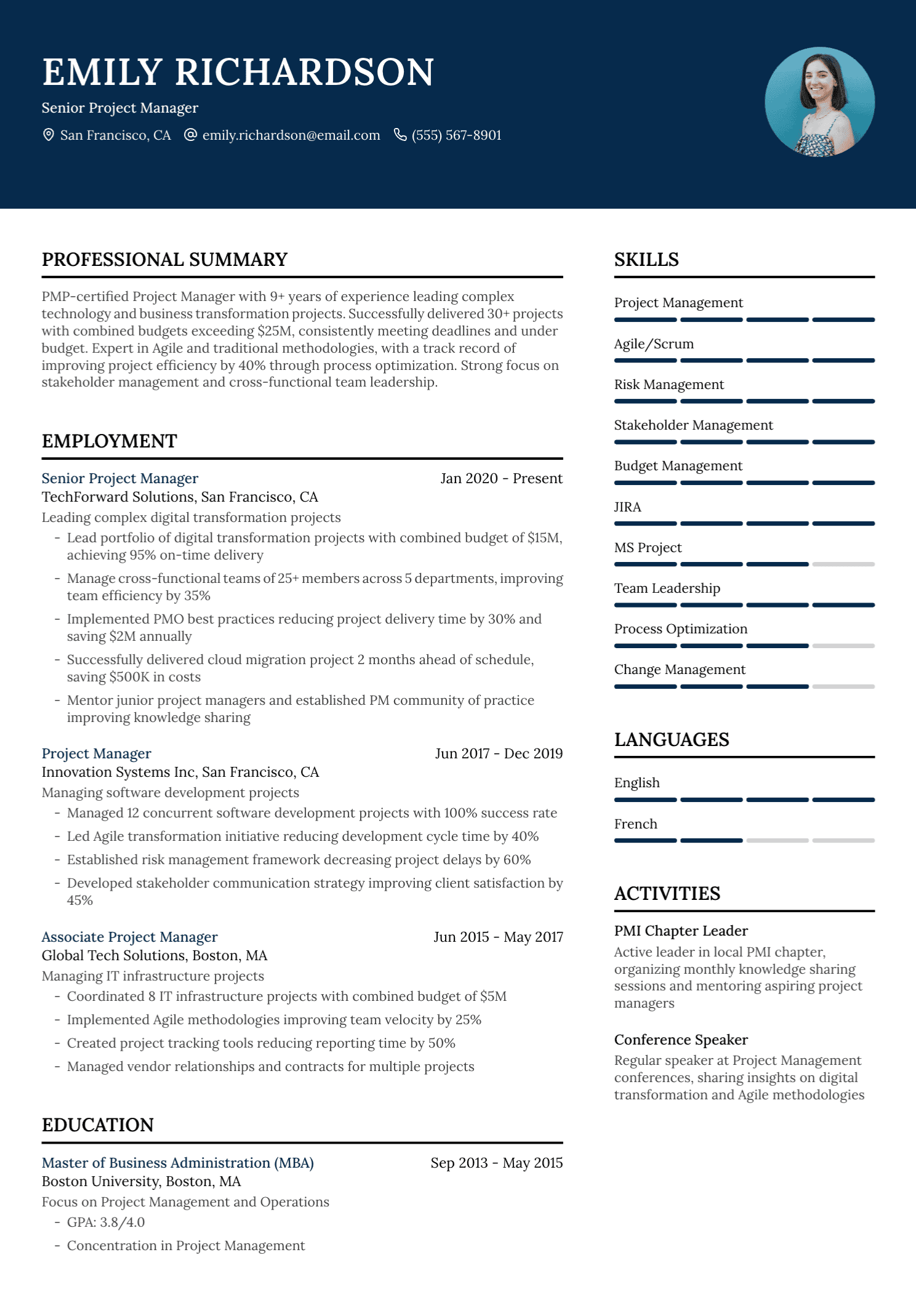 Zenith template example